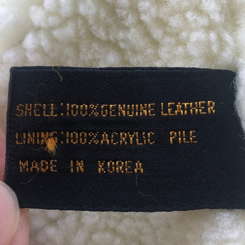 Adler Leather Manufacturing Co Vintage Size 42 Suede Sherpa Lined Vest Jacket - Picture 9 of 15